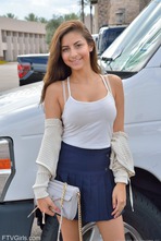 Nina North Teasing And Flashing Her Fun Bags In Public 06